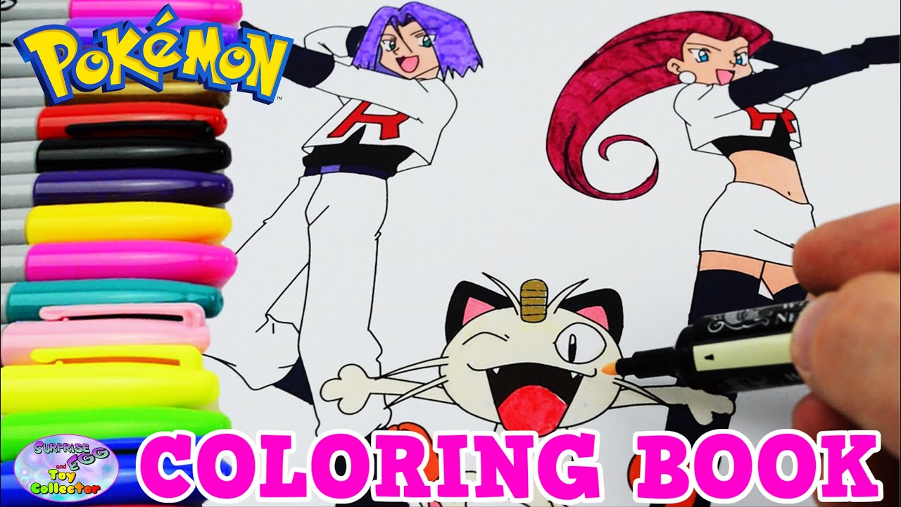 Pokemon Coloring Book Colors Episode Team Rocket Speed Colouring