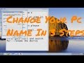 how to change your computer name windows 7 in three steps