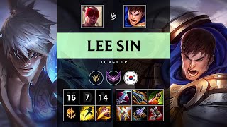 Lee Sin Jungle vs Garen: Unstoppable - KR Master Patch 14.22