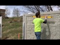 DIY Rhinorock concrete fence