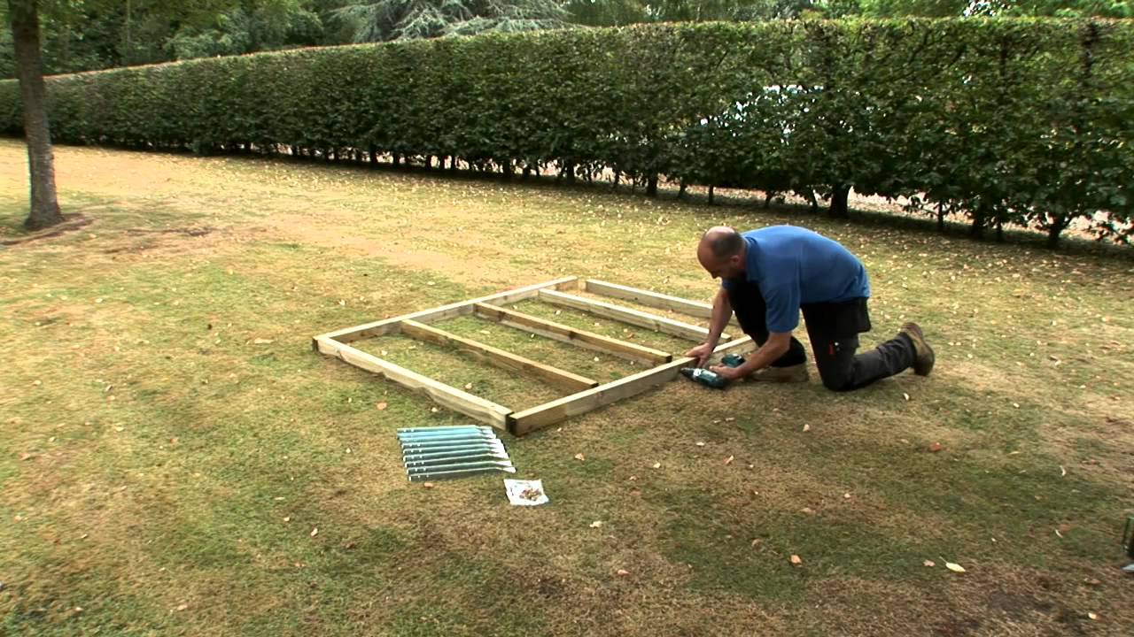 How To Build A Wooden Shed Base: Easy DIY Wooden Shed Base Construction ...