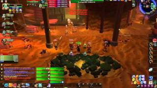 Multibox 4 Hunters -1 Resto Shaman vs Ironaya Boss Uldaman