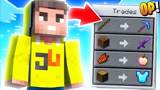 Minecraft, But Youtubers Trade OP Items...