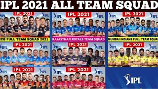 Vivo IPL 2021 All Teams Final Squad | IPL 2021 All Teams Full Squad | IPL All Teams Confirmed Squad