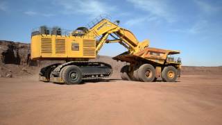 Sleipner E550 transport system in action with Komatsu PC5500