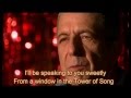 Leonard Cohen & U2 -Tower of Song with Lyrics