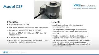 Compression Load Cell (Model CSP)
