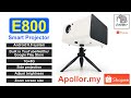 【Malaysia Shopee Shop: Apollor.my】E800 Smart Android LCD Projector 1080P HD