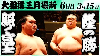 大相撲　照ノ富士ー隆の勝　＜令和６年三月場所・６日目＞SUMO