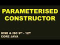 Parameterized Constructor in Java