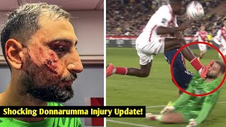 Gianluigi Donnarumma Suffers Horrific Facial Injury vs AS Monaco!