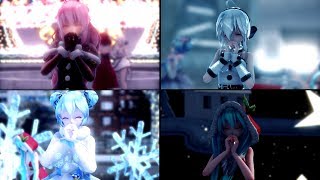 【MMD Xmas Collab】スターナイトスノウ / Star Night Snow【 Haku, Miku, Luka】1080p60fps HD