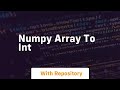 numpy array to int