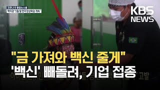 [코로나19 국제뉴스] 아마존 원주민, “브라질 공무원들, 금 받고 백신 빼돌려” 고발  / KBS 2021.04.16.