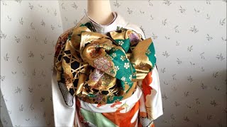 振袖の帯結び Traditional Japanese KIMONO/辻が花