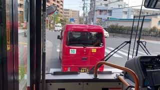 小田急バス「前面」新06系統平尾団地経由新百合ヶ丘駅行き