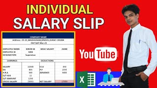 Salary Slip in Excel | Automatic Salary Pay Slip in 5 Minutes| How to Create a Salary Slip in Excel