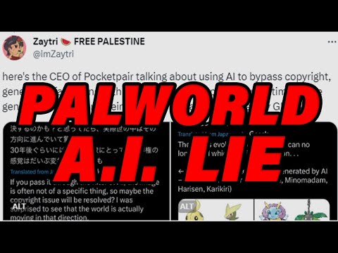 PALWORLD USING AI WAS A HOAX!