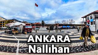 Ankara Nallıhan 4K Yürüyüş Turu | Walking Tour in Beautiful District