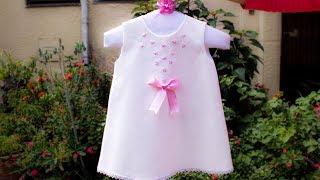 Vestido para niña que tú puedes hacer/ Fácil confección/ Tabla de medidas incluidas