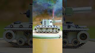 KV-2 → Powerful mini Cannon → Slow Motion  #tankgun #mrmichal #minicannon