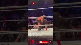 Brock Lesnar couldn't Stop Laughing After Losing to Roman Reigns #wrestlemania #,shorts#wwe