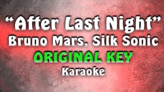Bruno Mars, Silk Sonic - After Last Night (Karaoke)