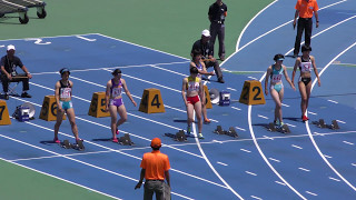 20160618関東高校総体女子100m南関東予選3組