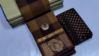 Pure Chettinad Checked Cotton Sarees Collections