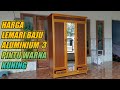 Harga Lemari Baju Aluminium 3 Pintu Warna Kuning @pandawaaluminium