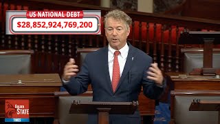 RAPIDLY REACHING THE POINT OF NO RETURN: Rand Paul Warns the US is reaching $30 trillion in Debt.