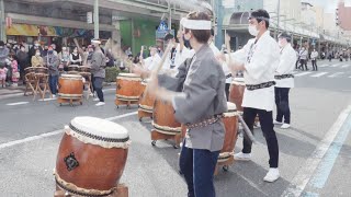 前橋まつり　和太鼓演奏　前橋華龍太鼓　上州・華龍太鼓他　前橋市立川町大通り　2022年10月8日