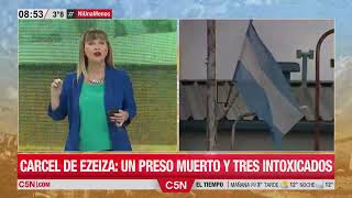 Un PRESO MUERTO y OTROS TRES INTOXICADOS en la CÁRCEL de EZEIZA: INVESTIGAN las CAUSAS