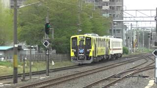 ひたちなか海浜鉄道　キハ11-7・11-6　勝田到着