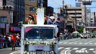 第51回福山ばら祭ローズパレード花車各地観光大使