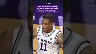 Kansas State’s Keyontae Johnson makes an INSPIRATIONAL return to College Basketball #shorts