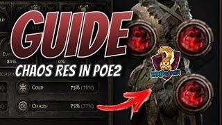 How to Max Out Chaos Resistance Easily in Path Of Exile 2 (Chaos Res Rune Socket , Soul Core)