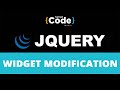 Widget Modification in jQuery | How To Modify A Widget In jQuery | jQuery Tutorial | SimpliCode
