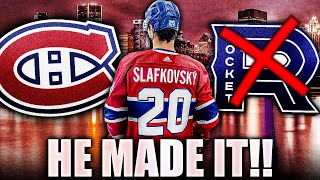 JURAJ SLAFKOVSKY MAKES THE TEAM! BUT NOW WHAT? Montreal Canadiens, Habs Top Prospects News Today NHL