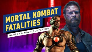Mortal Kombat: Games to Movie Fatalities Comparison