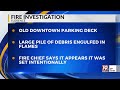 authorites investigating after fire at old downtown parking deck in florence jan. 24 2025 news