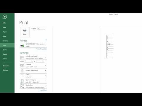 How to print gridlines with Excel 2013 How to print gridlines with Excel 2013