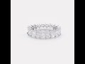 mark broumand 7.25ct radiant cut diamond eternity band