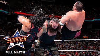 FULL MATCH: Lesnar vs. Reigns vs. Joe vs. Strowman - Universal Title Match: SummerSlam 2017