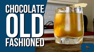 is THIS the BEST OLD FASHIONED EVER?!? How to make a Double Chocolate Old Fashioned Cocktail