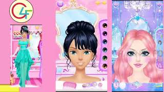 New Barbie Princess Salon -  Makeup Frozen Barbie