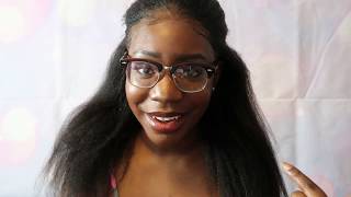 OMG QUEEN kinky straight 360 frontal wig review