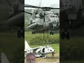 Marines CH-53E Super Stallion liftsa scrapped AV-8B Harrier Il #ch53e#helicopter #shorts