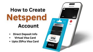 How to Create Netspend Account 2025 | Free Multiple Visa Card | Up to 25 pcs