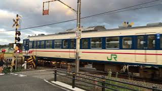 JR越後線の踏切（妙法寺ー小島谷）新潟県